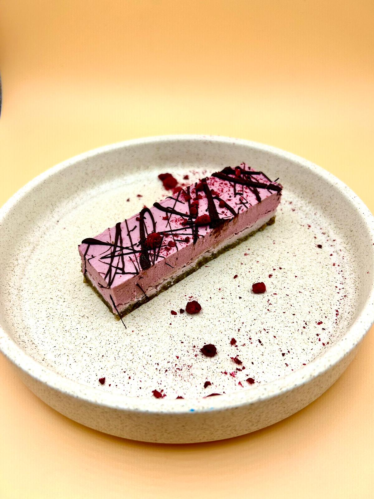 Raspberry Orange & Rhubarb Cacao Slice
