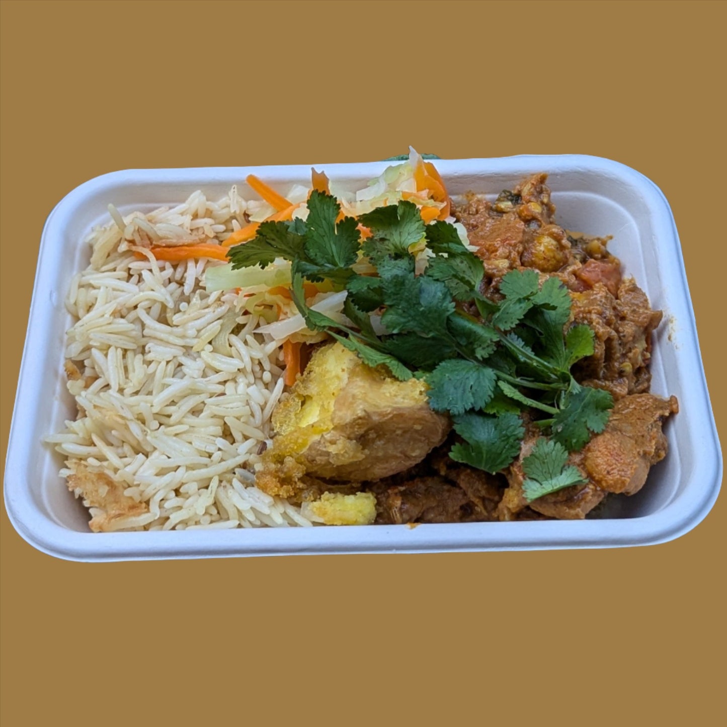 Chicken Curry, Rice & Dahl