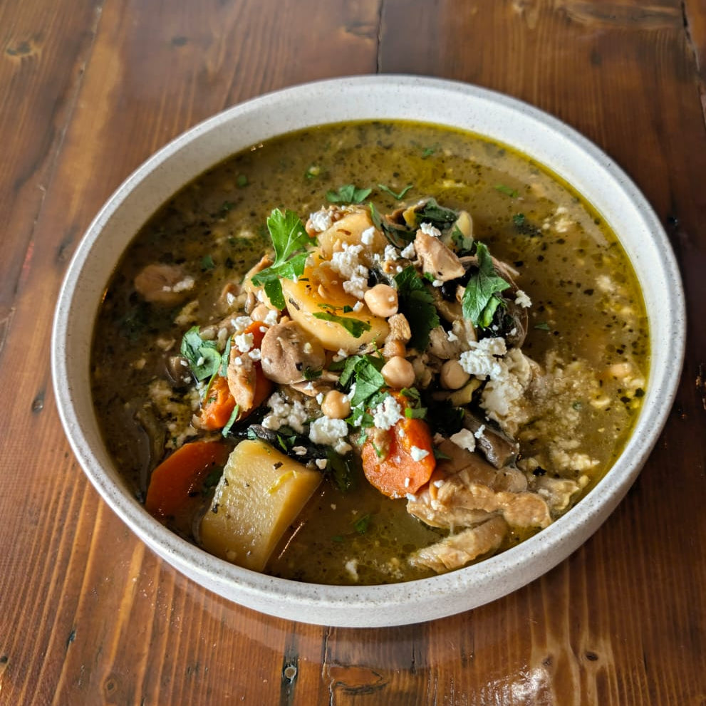 Greek chicken soup 